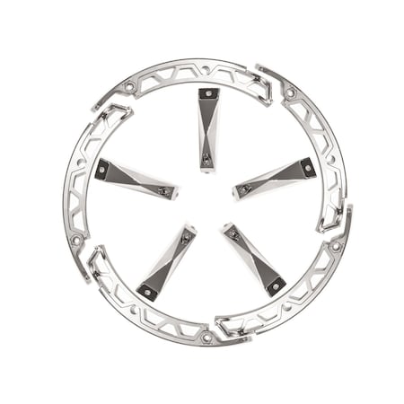 Grid Wheels Fits GD04 Series 17 x 9 Size Rims Chrome Plated Plastic Set Of 5 Equips One Wheel With Screws 4A17090CIN